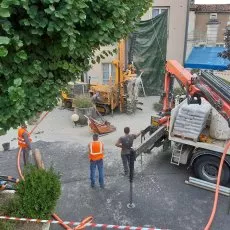 Illustration de Forage du 1er puits géothermie