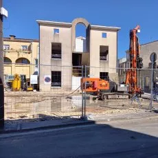 Illustration de Forage de micro pieux pour les fondations